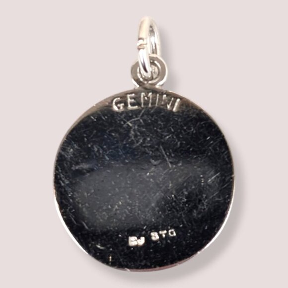 Vintage Sterling Gemini Charm - Picture 2 of 4